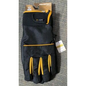 New Carhartt Men's High Dexterity Work Gloves X XXL Flexer A576 Black